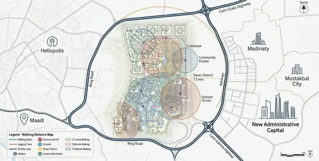 One Hyde Park Compound Location in Fifth Settlement