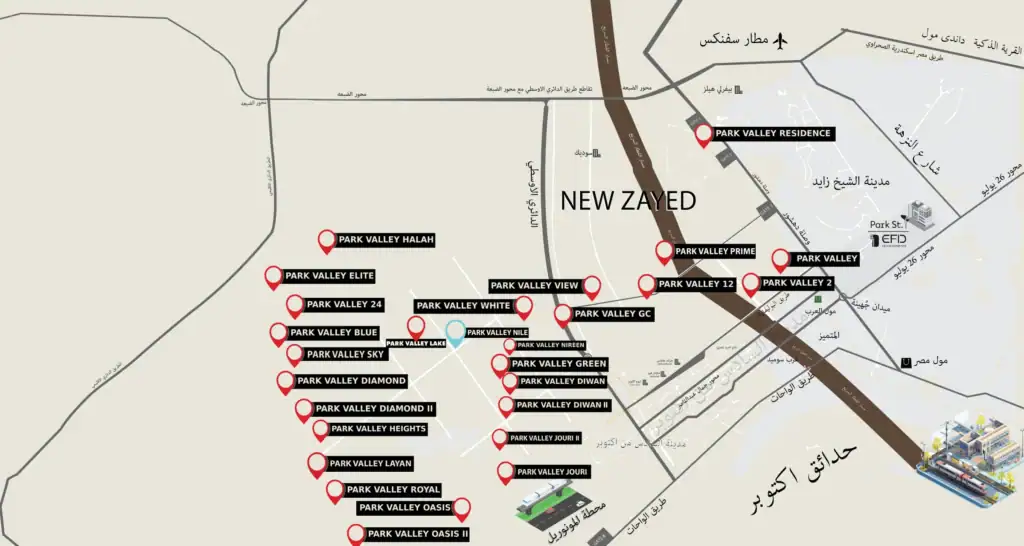 Park Valley Nile Compound location